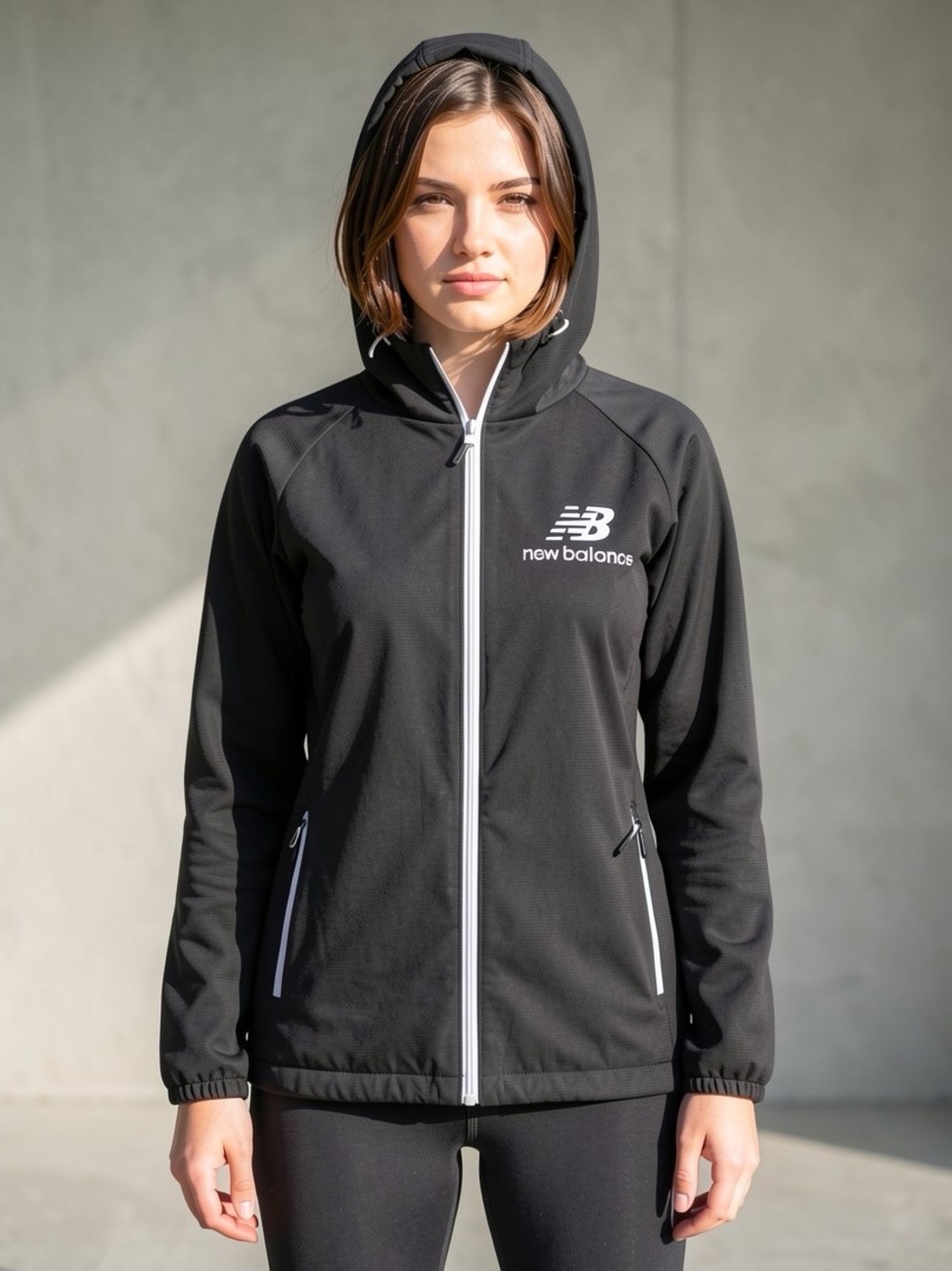 •New Balance M Hoodie Mesh Lined Jacket! LIKE NEW!